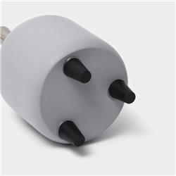 Аксессуары для ванной SAVANNA, 3 предмета, дозатор для мыла 390 мл, стакан 300 мл, мыльница, серые