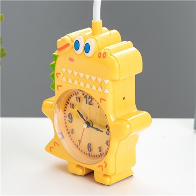 Настольная лампа «Динозаврик» LED 3 Вт от батареек АА/USB желтый 4×12×35 см RISALUX