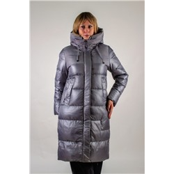 Зимняя удлиненная куртка с капюшоном арт. 221
