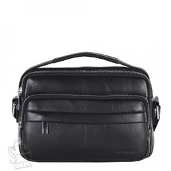 Сумка мужская кожаная 2071BSH black Heanbag