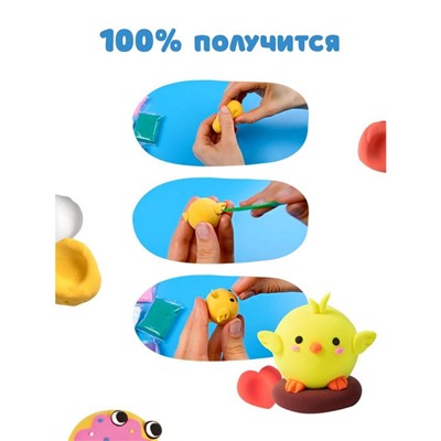 Лёгкий пластилин «Лепи Легко», набор 36 шт., 12 цветов