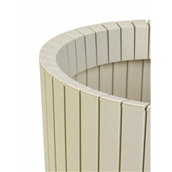 Кашпо для цветов «Шато», 23.5 л, d=38 см, h=30 см, пластиковое, белое