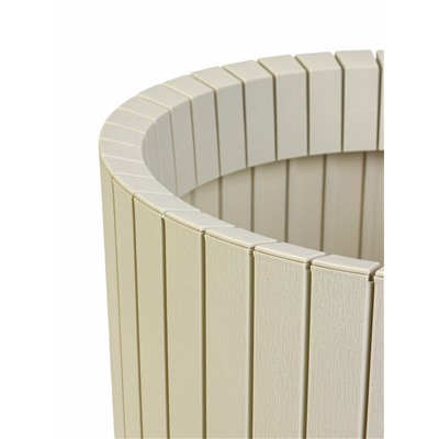 Кашпо для цветов «Шато», 23.5 л, d=38 см, h=30 см, пластиковое, белое