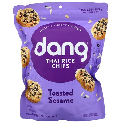 Dang, Thai Rice Chips, Toasted Sesame,  3.5 oz (100 g)
