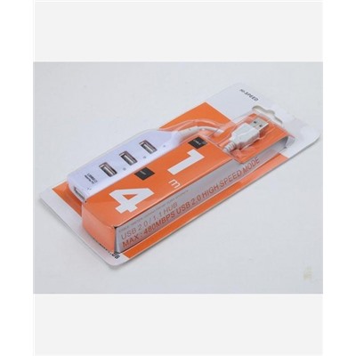 USB-HUB классический, 4 разъема, длина кабеля 30 см. 904743