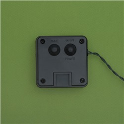 Гирлянда «Нить», 4.5 м, уличная, с насадками «Шарик», IP44, 30 LED, 2 режима, солнечная батарея, тёмная нить, свечение зелёное