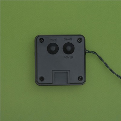 Гирлянда «Нить», 4.5 м, уличная, с насадками «Шарик», IP44, 30 LED, 2 режима, солнечная батарея, тёмная нить, свечение зелёное