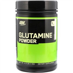 Optimum Nutrition, Глютамин в порошке, неароматизированный, 2,2 фунта (1 кг)