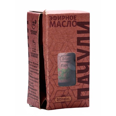 УЦЕНКА Масло эфирное "Пачули" 20мл, крафт, Добропаровъ