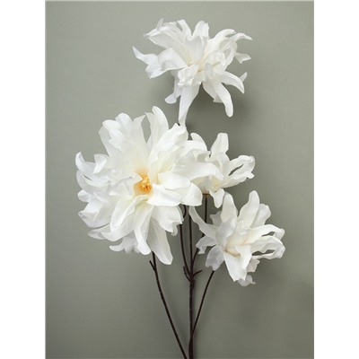 Цветок искусственный БЕЛЫЙ 82 см / ZHQ-4 /уп 200/ 4 цветка