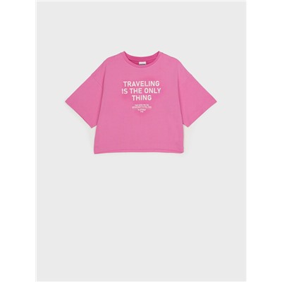 Фуфайка трикотажная для девочек (футболка)