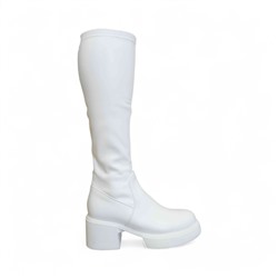 Сапоги-чулки демисезонные Х381-163 белые