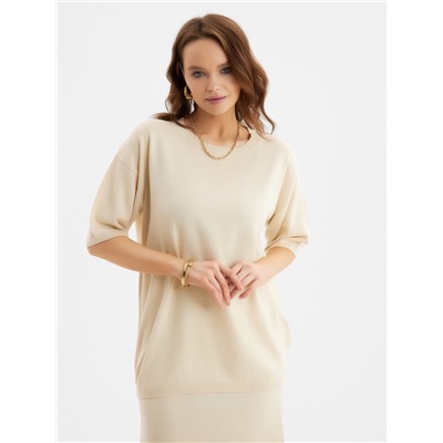 Футболка женская MIST, размер 42-44, бежевая