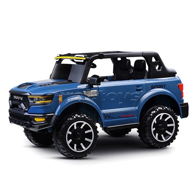 Электромобиль детский "Крутой внедорожник" (цвет синий)