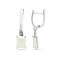 Серьги из серебра агат, Светлана