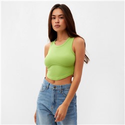 Топ в рубчик женский MIST, onesize, салатовый