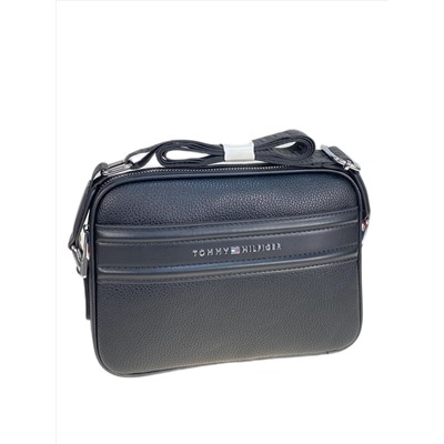 Сумка мужская из искусственной кожи, цвет черный