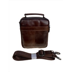 Сумка мужская из натуральной кожи, цвет коричневый