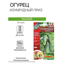 Семена Огурец "Изумрудный приз", F1, 10 шт