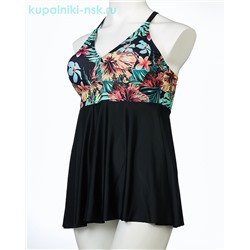 381 F Купальник раздельный платье (52-60)