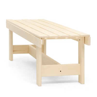 Лавка для бани и дачи, 150×45×42 см, деревянная, липа