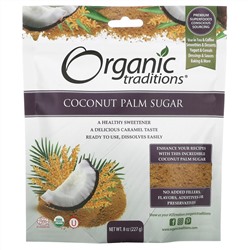 Organic Traditions, Coconut Palm Sugar, 8 oz (227 g)