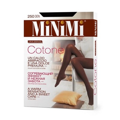 Колготки теплые, Minimi, Cotone 250 Maxi