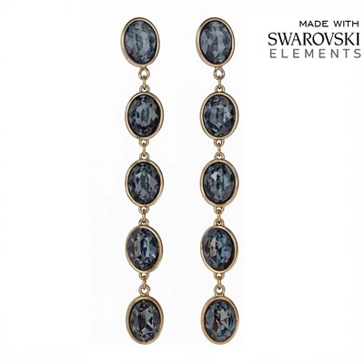 Серьги с кристаллами Swarovski