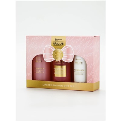 Подарочный набор: гель для душа и крем для тела 2 шт. × 100 мл, мист для тела, URAL LAB