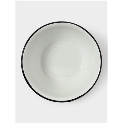 Миска эмалированная «Цветное печенье», 800 мл, белая