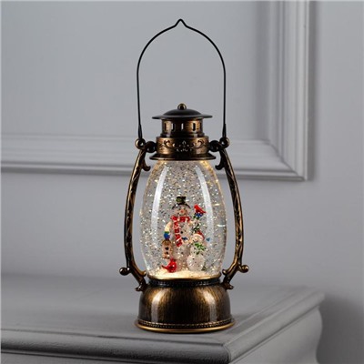 Светодиодная фигура «Два снеговика» 14×23.5×11 см, пластик, батарейки ААх3 (не в комплекте), USB, свечение тёплое белое