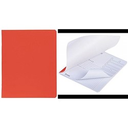 Тетрадь  48л клетка "SoloMatte.Красный шелк" Soft-touch (092724) Хатбер