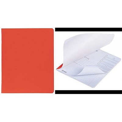 Тетрадь  48л клетка "SoloMatte.Красный шелк" Soft-touch (092724) Хатбер