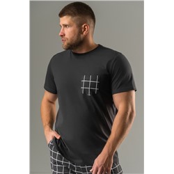 Мужская хлопковая пижама с брюками Happyfox