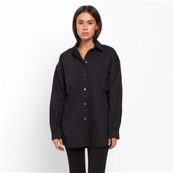 Рубашка женская джинсовая MIST: Denim, размер 48-50, чёрный