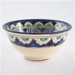 Пиала для чая Риштанская Керамика «Цветы», 250 мл, d=11 см, МИКС