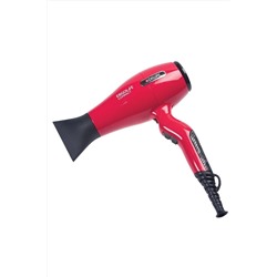 Dewal Профессиональный фен для волос / ErgoLife Compact 03-002 Red, красный, 2000 Вт KRISTALLER, 1106278