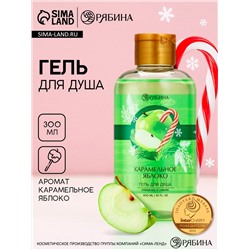Гель для душа, 300 мл, аромат карамельного яблока, Чистое счастье