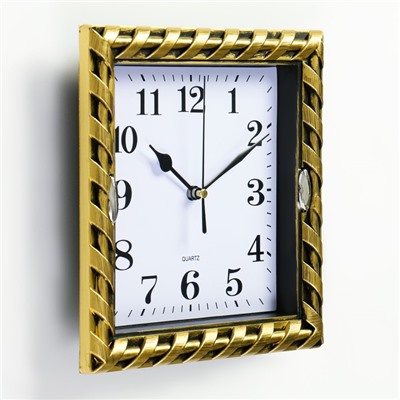 Часы настенные классические «Жаклин», бесшумные, плавный ход, 20.5×20.5 см, от батарейки 1×АА