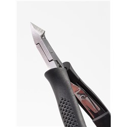 Кусачки маникюрные для кутикулы, 10 см, длина лезвия-10 мм, чёрные, серебристые