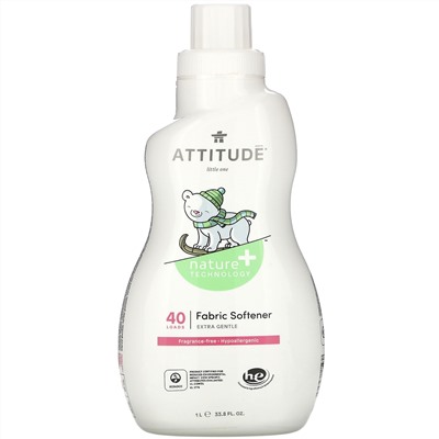 ATTITUDE, Кондиционер для белья, без запаха, 33,8 жидких унции (1 л)