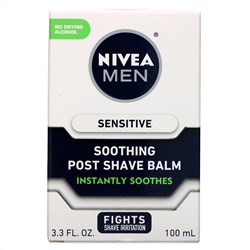 Nivea, Заживляющий бальзам после бритья для мужчин, для чувствительной кожи, 100 мл (3,3 жидк. унции)