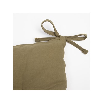 Подушка на стул «Этель» Kitchen, 42×42 см, зелёная