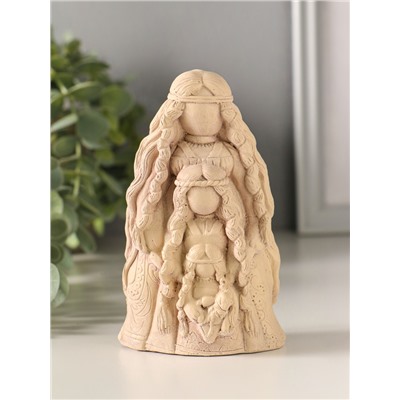Фигурка - оберег «Родовница» 13×5 см, бежевая, с эффектом состаривания