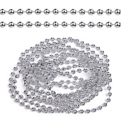 Бусы новогодние серебро (2,7м)