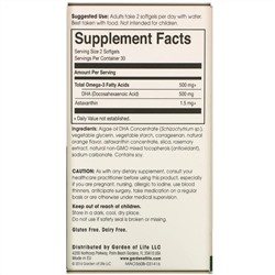 Minami Nutrition, Algae Omega-3, апельсиновый вкус, 60 мягких таблеток