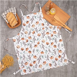 Фартук «Доляна» Oleander, белый, 60×70 см, 100% хлопок, рогожка 164 г/м²