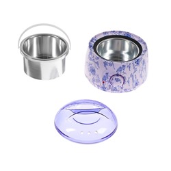УЦЕНКА Воскоплав баночный LuazON LVPL-01, 100 Вт, 400 г, регул. темп, синие цветы