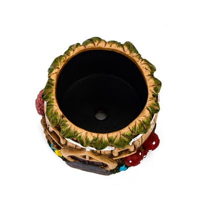 Декоративный горшок для цветов «Домик», 350 мл, 10×10×8 см, керамический, Greengo