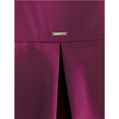 Блузка с короткими рукавами из плотного струящегося сатина